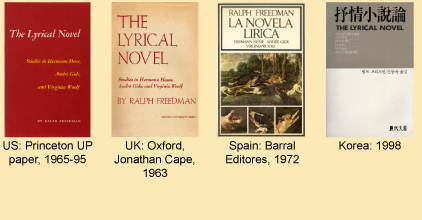 The Lyrical Novel: Reprints and Translations